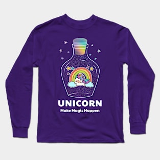 Unicorn - Make Magic Happen Long Sleeve T-Shirt